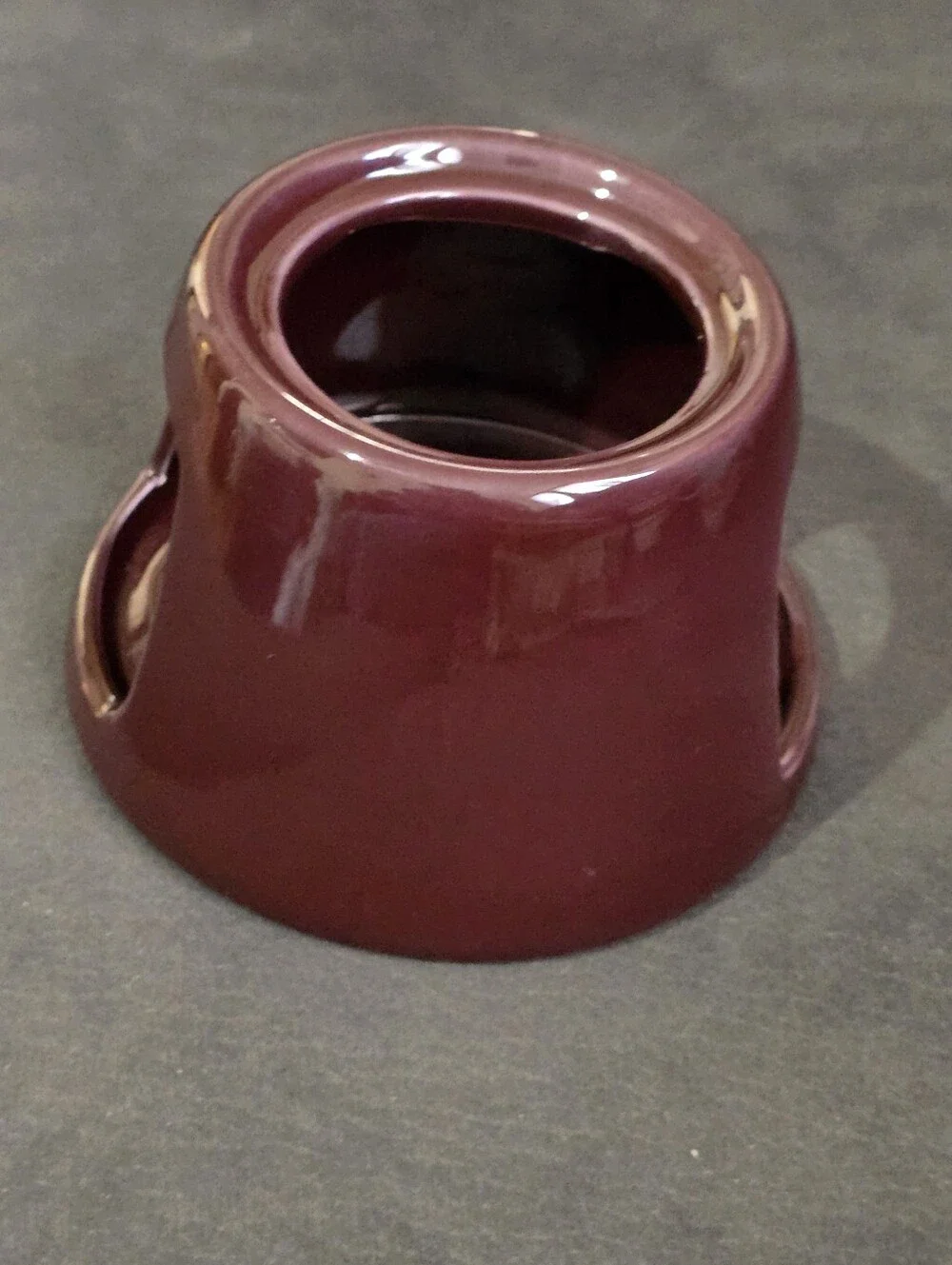 Ceramic Candy Warmer - Burgundy